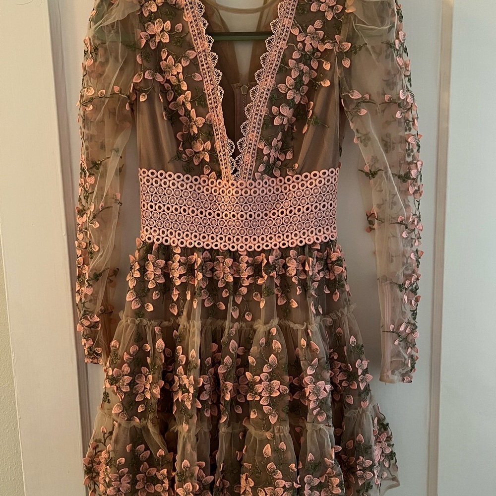 Bronx & Banco Megan Rose Long Sleeve Mini Dress - XS